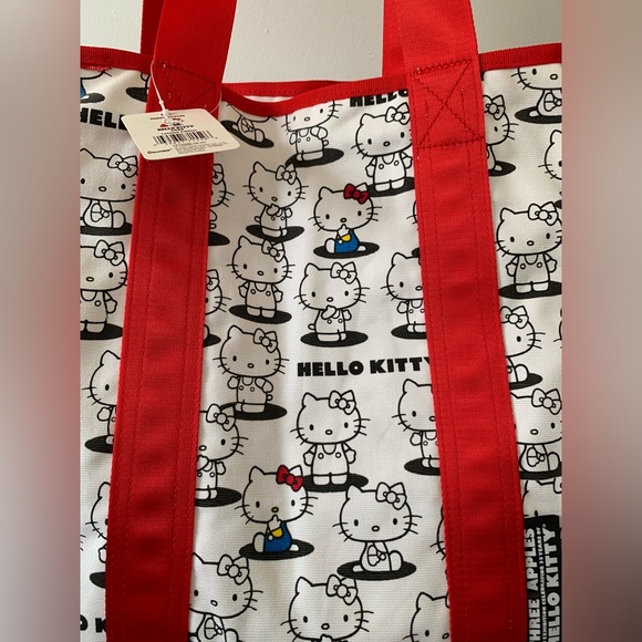 2009 Hello Kitty Sanrio 35th Anniversary Limited Edition Three Apples Tote Bag - Picture 3 of 11